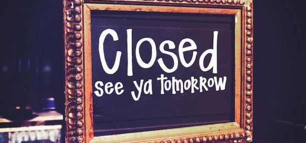 Closed Signage