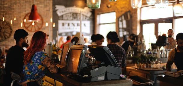 People in a restaurant