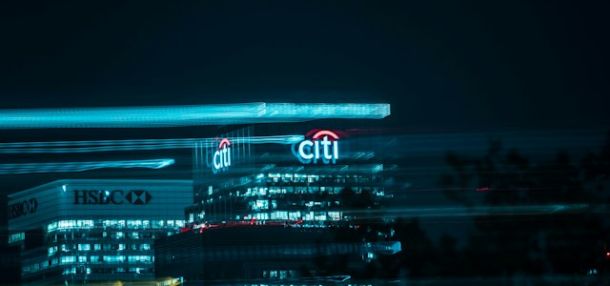 Citi building at night