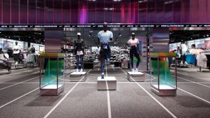 Display of sports' wear