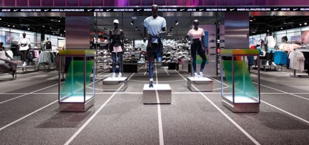 Display of sports' wear