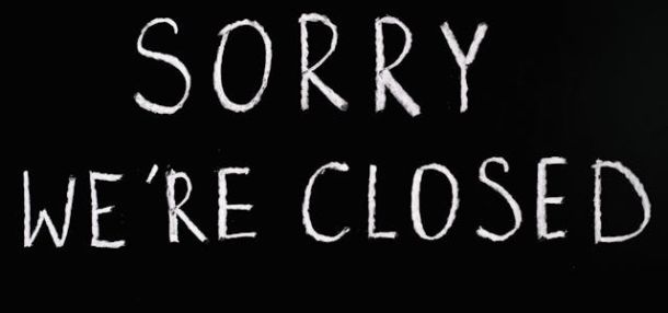 Sorry We're Closed Note