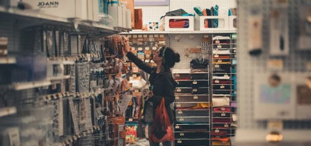 Woman in a hardware